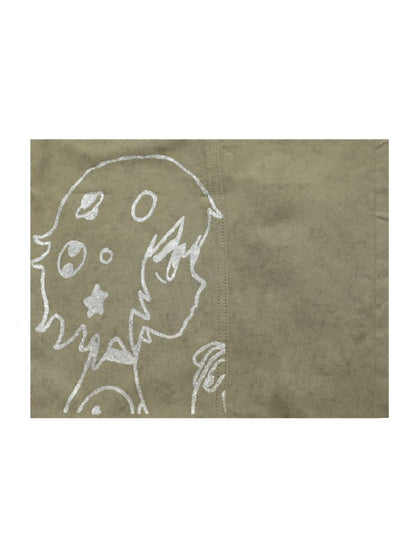 Stars Old Illustration Wide Leg Pants【s0000012202】