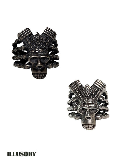 925 Sterling Silver Heavy Punk Ring【s0000018868】