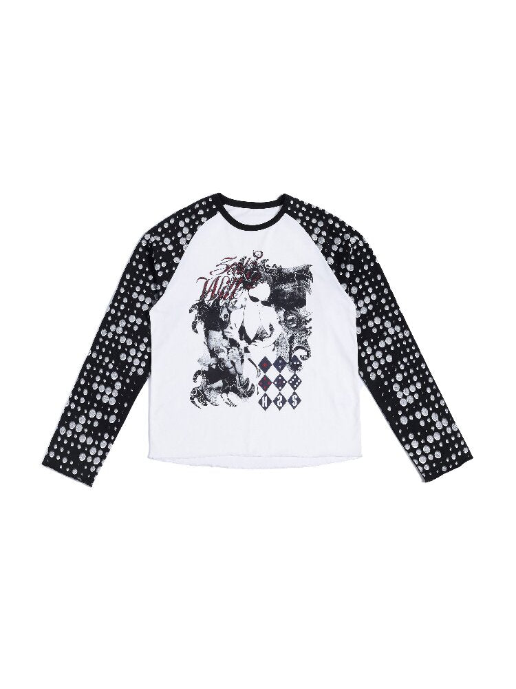 Ghost Polka Dot Raglan Long Tee【s0000016956】