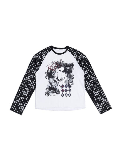Ghost Polka Dot Raglan Long Tee【s0000016956】