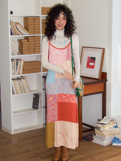 Knit Stretch Spaghetti Strap Dress【s0000013985】