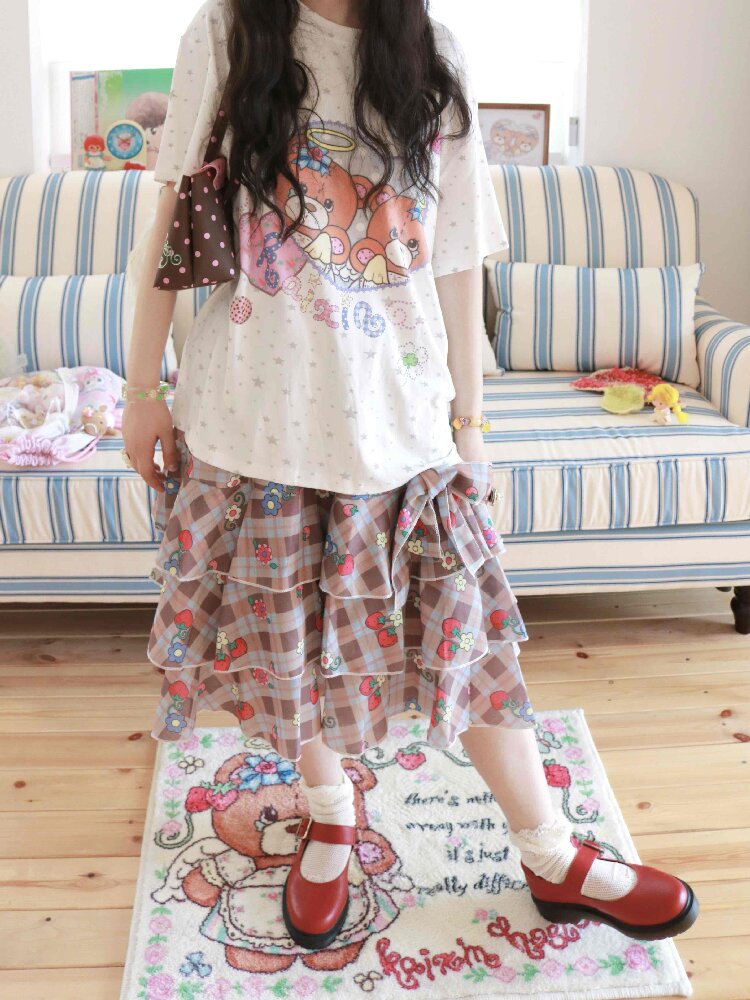 Cross Embroidered Printed Carpet Mat【s0000017514】