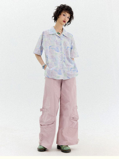 Full-print short-sleeved shirt【s0000012950】