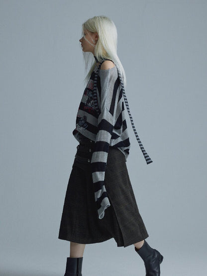 Deconstructed Napoleon Midi Skirt【s0000018552】