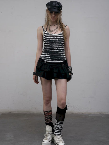 Printed Striped Camisole Tank Top【s0000012616】