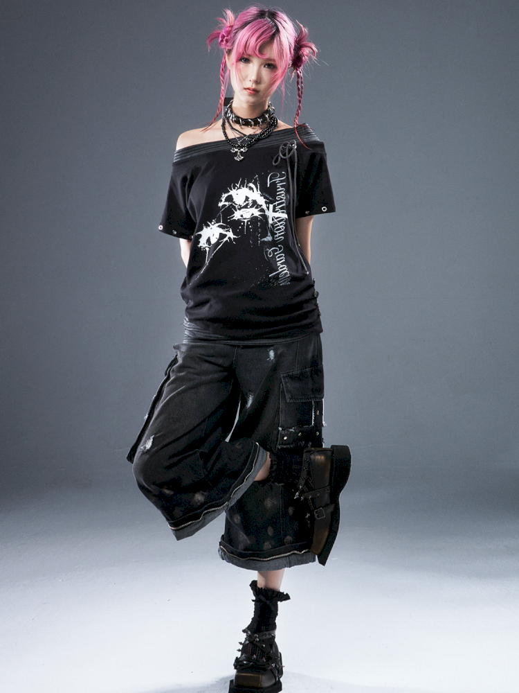 Casual loose-fitting top T-shirt【s0000012947】