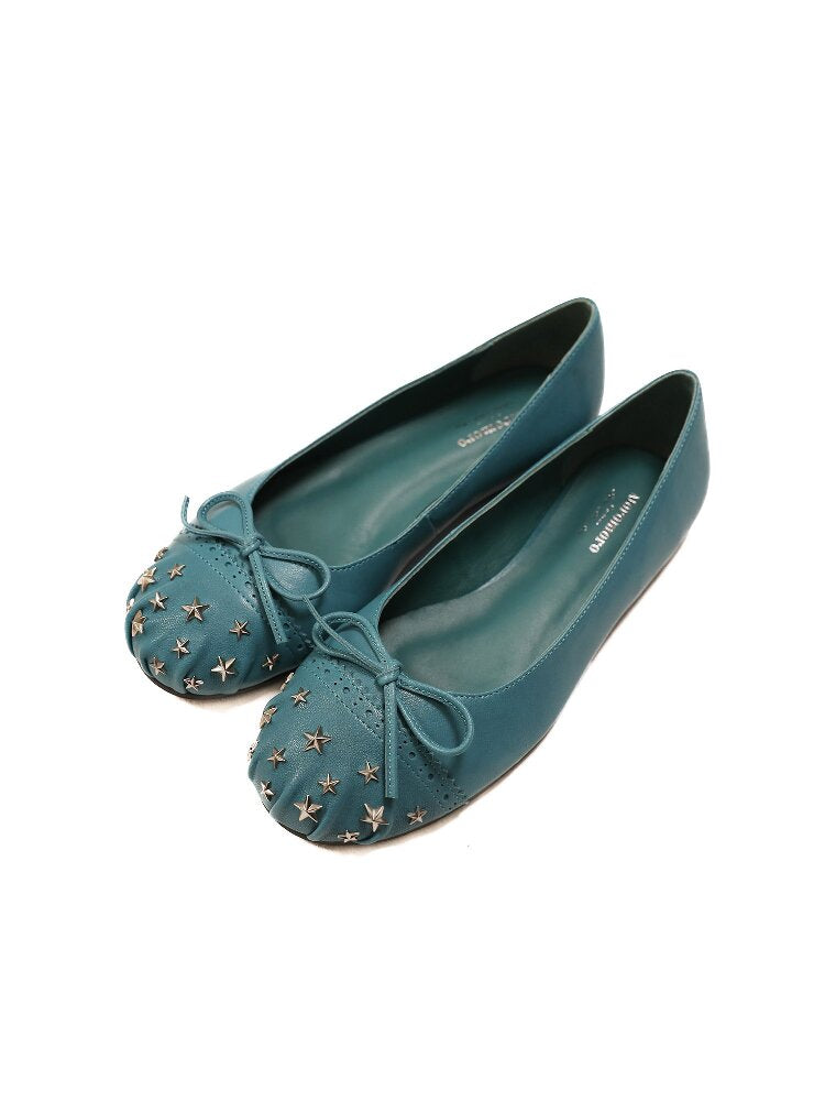 Baroque Star Studded Pleated Shoe【s0000016413】