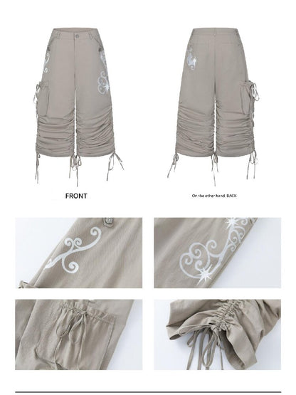 Vine Shirring Pleats Cargo Pants【s0000016376】