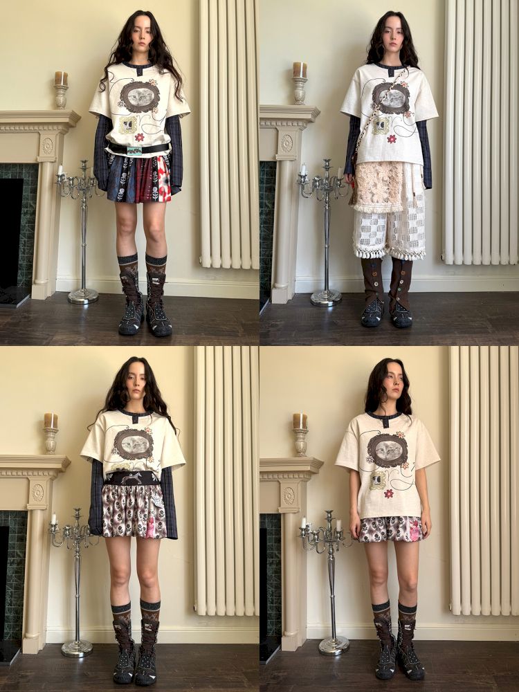 Fake two pieces T-shirt【s0000013511】