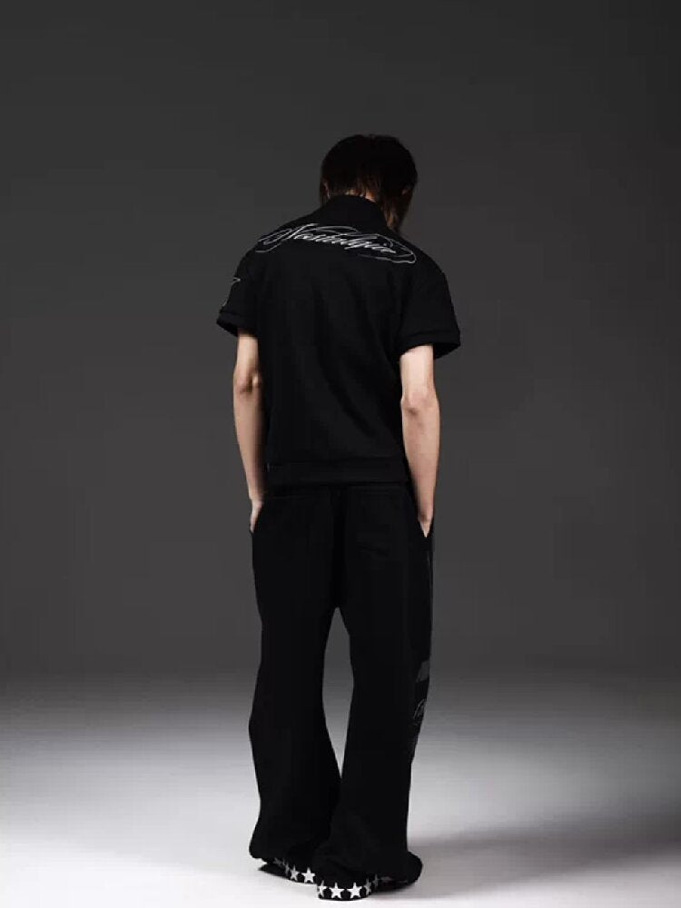 Flag Sub-Print Boxing Sweatpants【s0000018274】