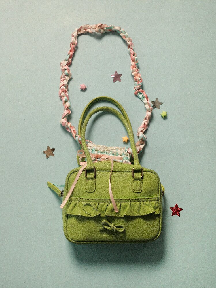 Cowhide Special Lace Underarm Bag【s0000016443】