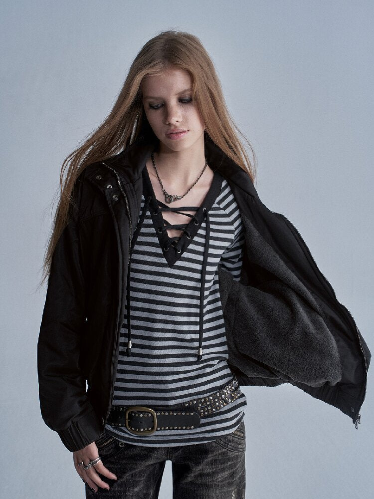 Nylon Short Fleece Jacket【s0000018467】
