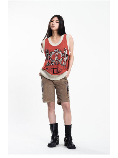 Retro Queens Dragon Jacquard Vest【s0000018045】