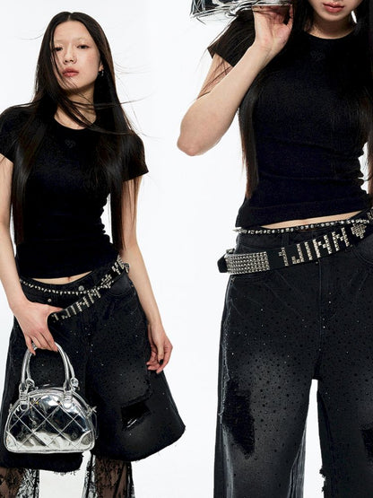 Heavy Duty Studded Punk Style Belt [s0000006304] 