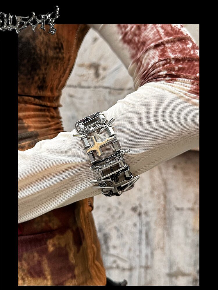 Handmade Hardcore Punk Bracelet【s0000018889】