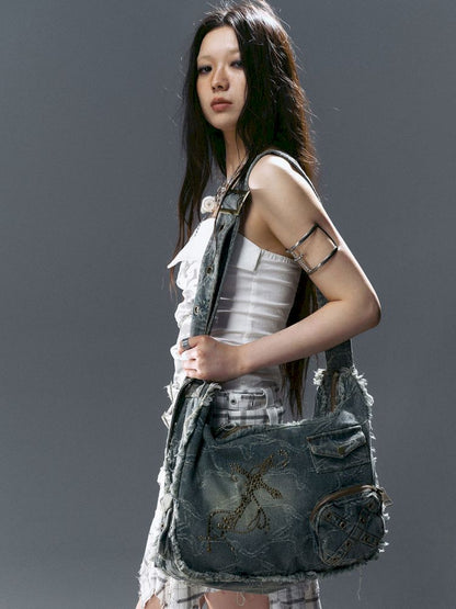 Stars-decorated crossbody bag【s0000012802】