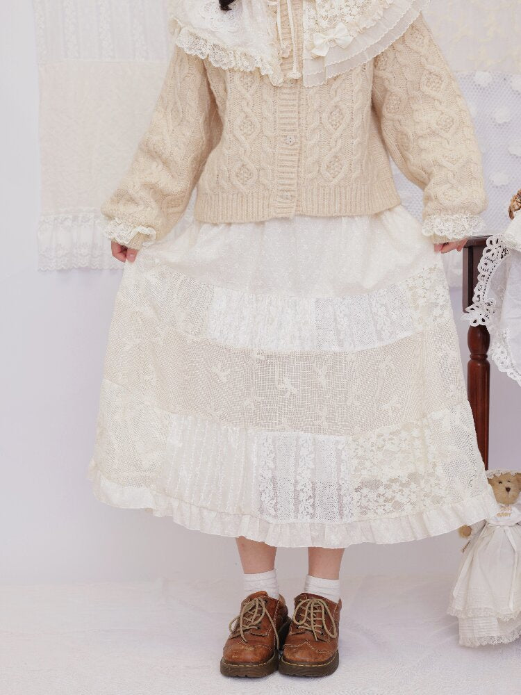 Lace Crochet Embroidered Skirt【s0000016507】
