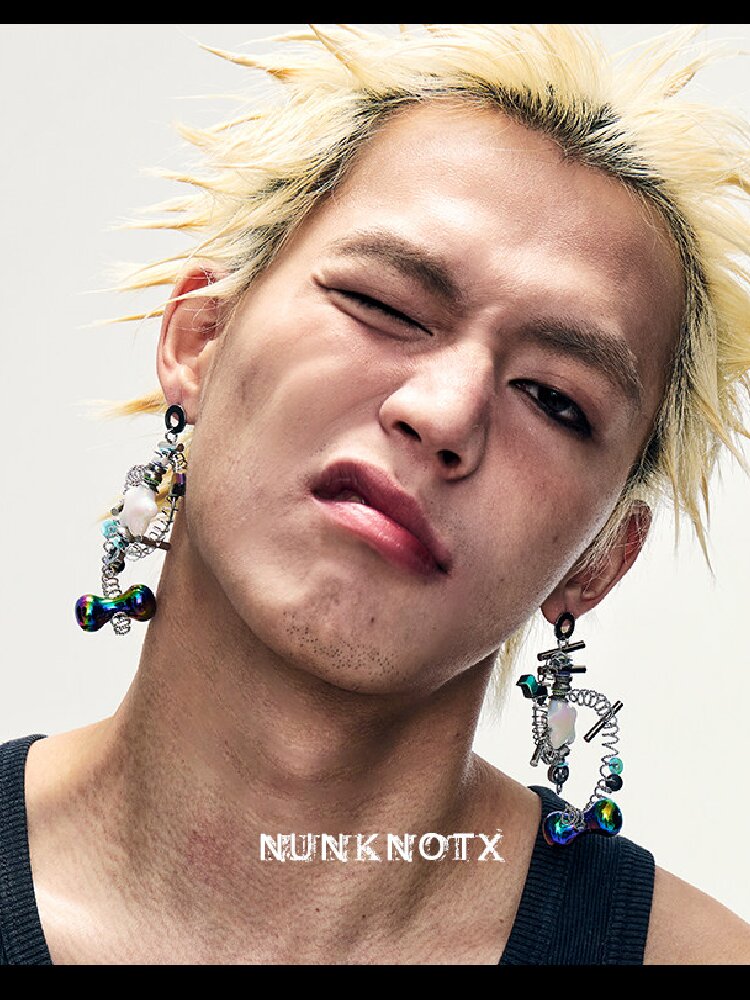 Time Machine Handmade Punk Earrings【s0000018907】