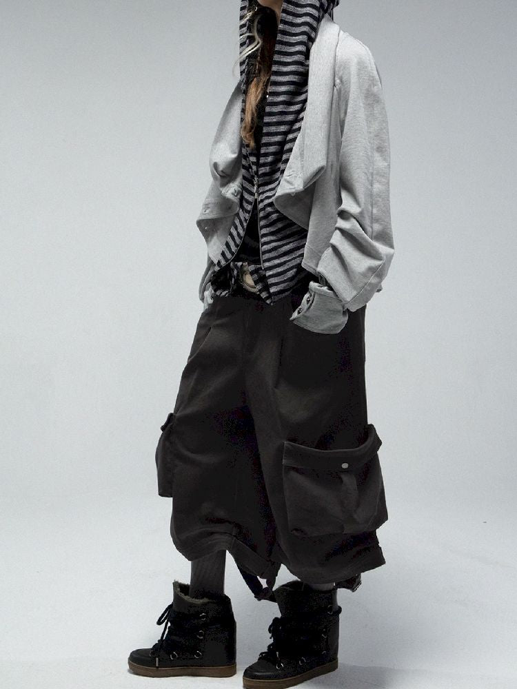 Lapel Sailor Pirate Style Sweatshirt Jacket【s0000011839】