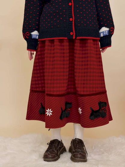 Plush Puppy Plaid Woolen Skirt【s0000015100】