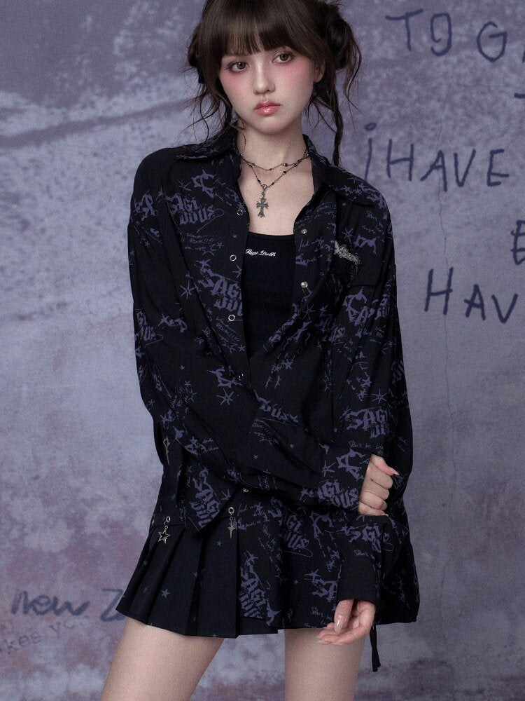 Printed Street Festival Shirt【s0000015761】