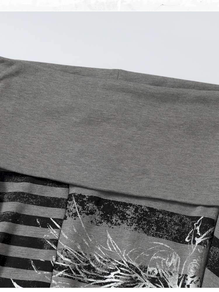 Striped Print Loose Bat Sleeve Dress【s0000014658】