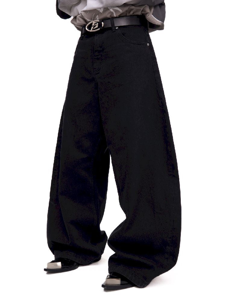 Simple Basic Washed Wide Leg Jeans【s0000011689】