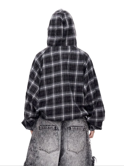 Drawstring Half Zip Hooded Sweatshirt【s0000011358】