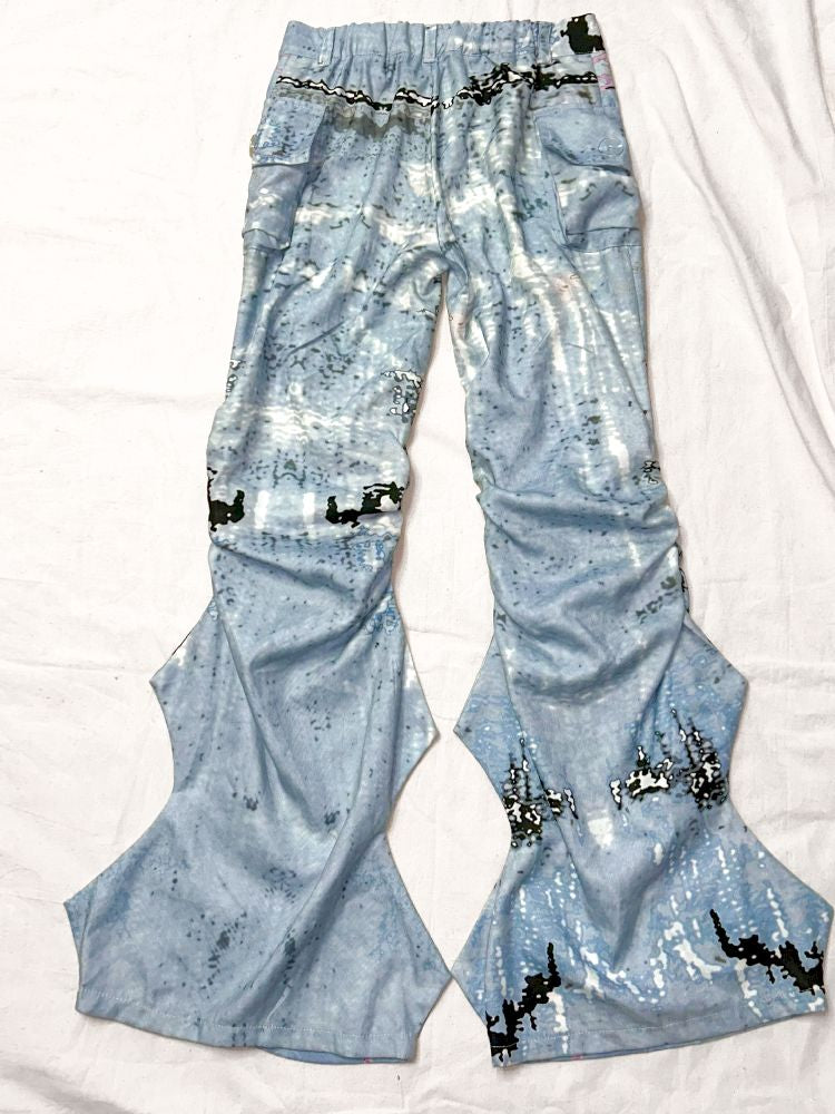 Graffiti Pleated Hottie Low Rise Pants【s0000011946】