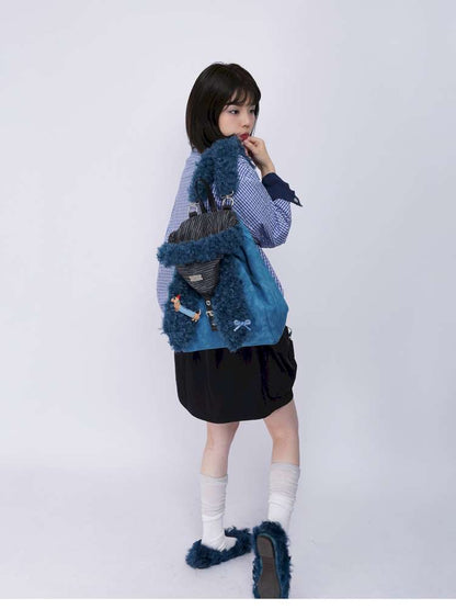 Rabbit Ears Cute Fur Crossbody School Bag【s0000014619】
