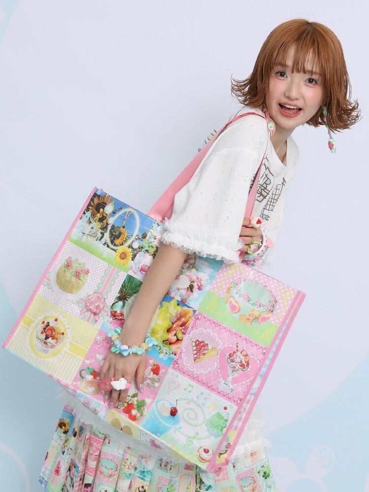 Vintage Printed Woven Handbag Bag【s0000017453】