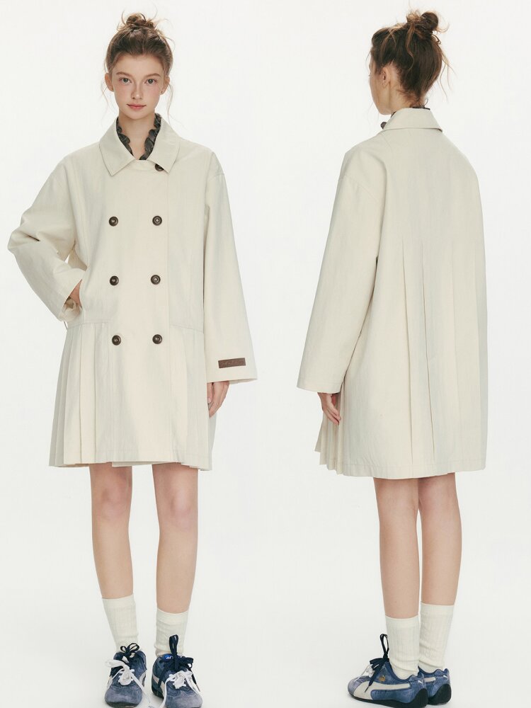 Moonlight Concerto Pleated Coat【s0000015668】