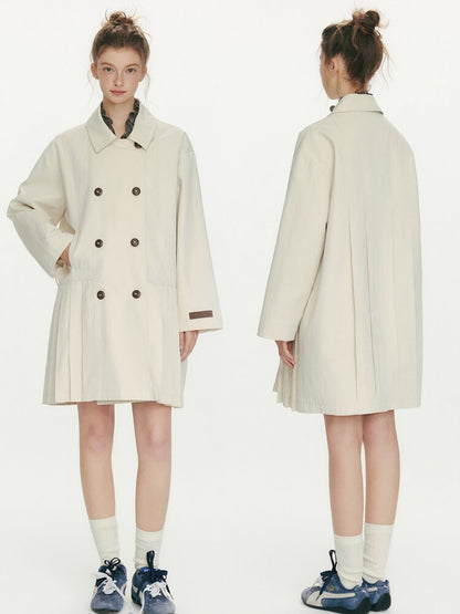 Moonlight Concerto Pleated Coat【s0000015668】