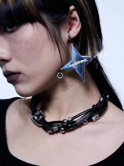 High-End Leather Beaded Necklace【s0000018832】