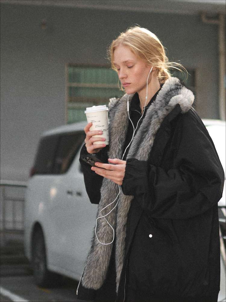 Plush Collar Warm Padded Jacket【s0000014872】