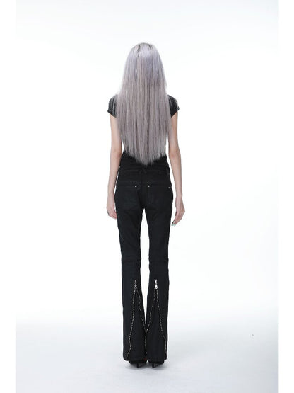 Multi-Zip Wax Deconstructed Denim【s0000017145】