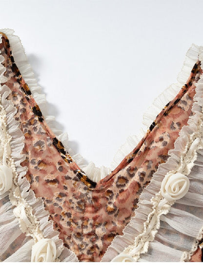 Baroque Leopard Mesh Lace Cardigan【s0000017993】
