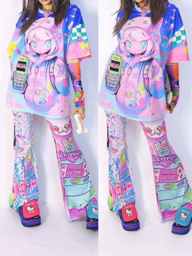 Harajuku wind cartoon tops【s0000013278】