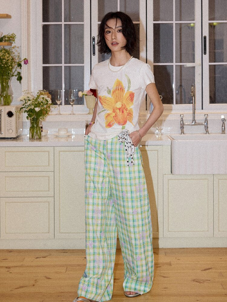 Floral Print Short Sleeve Shirt【s0000016656】