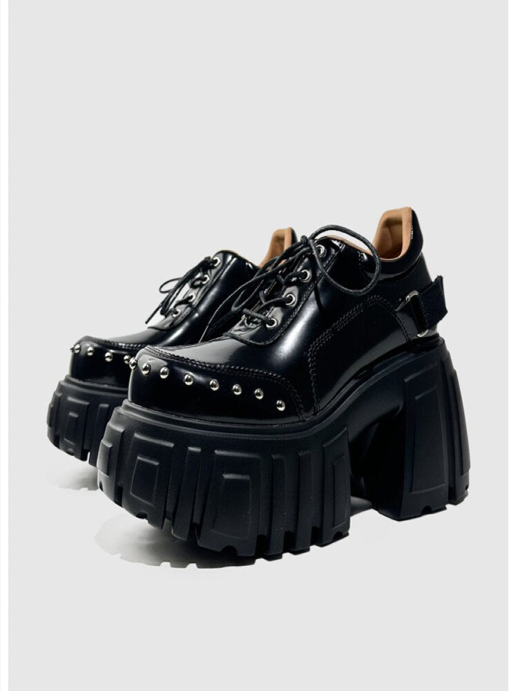 Studded Y2K Muffin Platform Shoes【s0000015714】