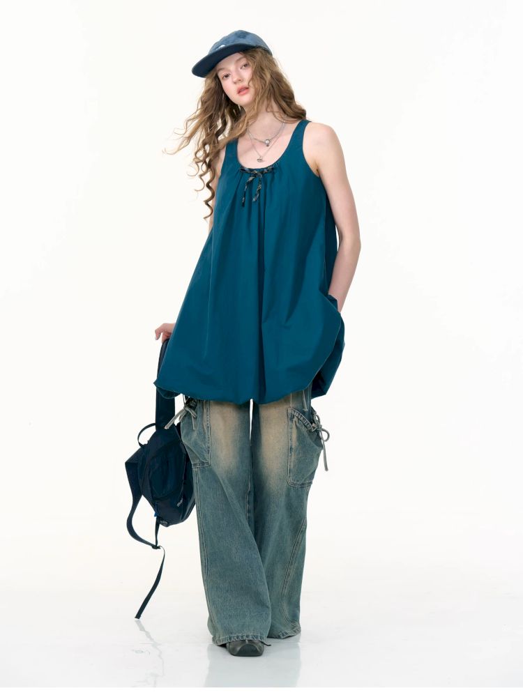 Pod Sleeveless Pocket Dress【s0000013381】
