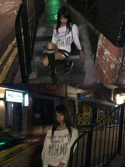 Vintage Punk Diamond Bat T Shirt【s0000016951】