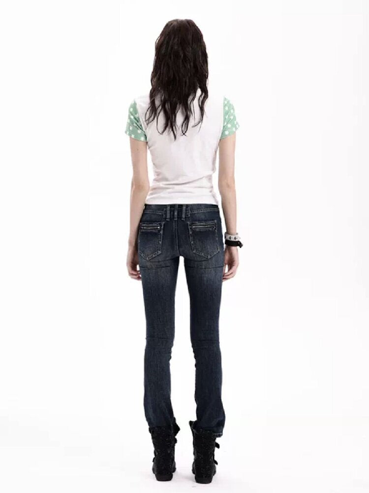 Y2K Rhinestone Musical Note Slim Tee【s0000018286】