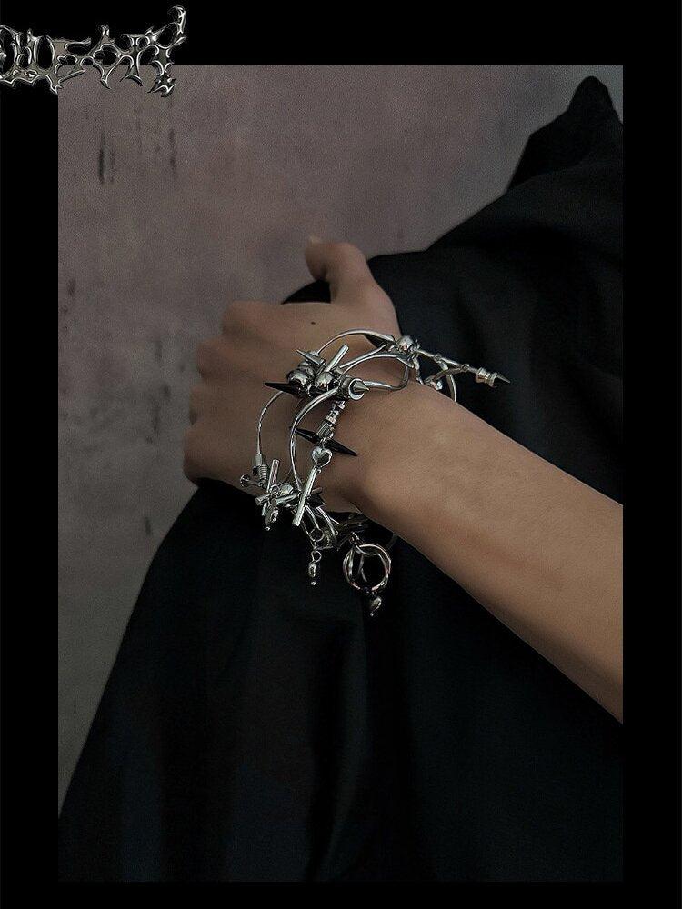 Avant-Garde Punk Futuristic Bracelet【s0000018880】