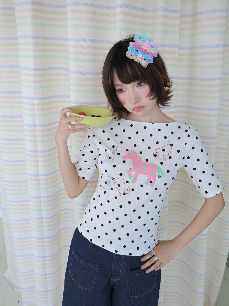 LuckyHorse Silver Stamped Boat Top【s0000018680】