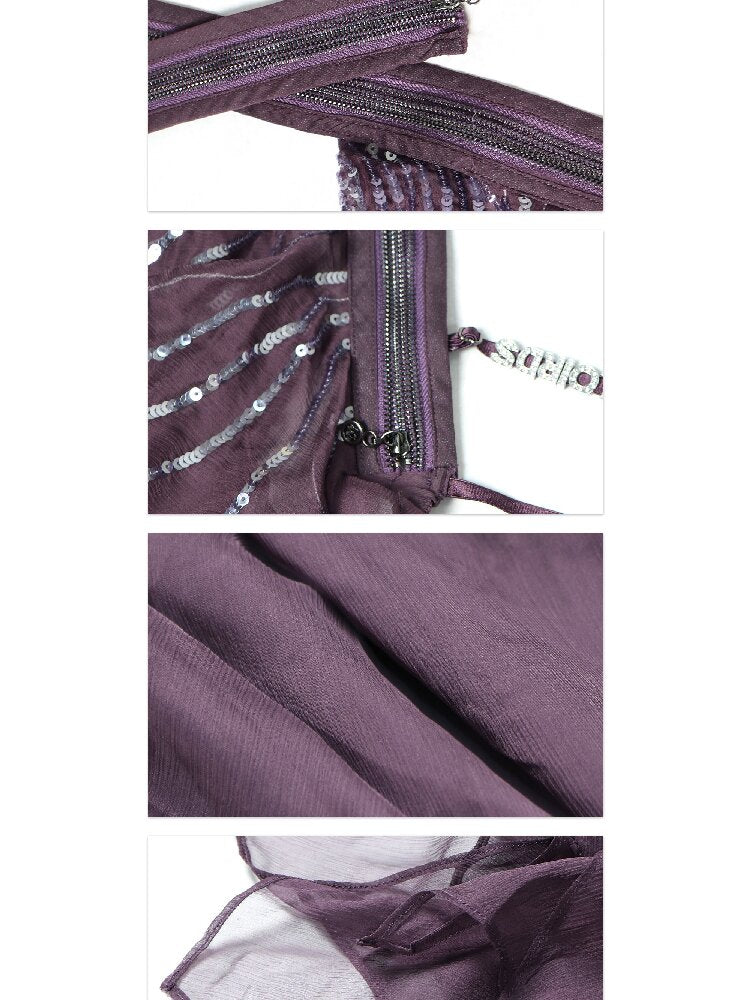 Mulberry Silk Patchwork Halter Top【s0000017655】