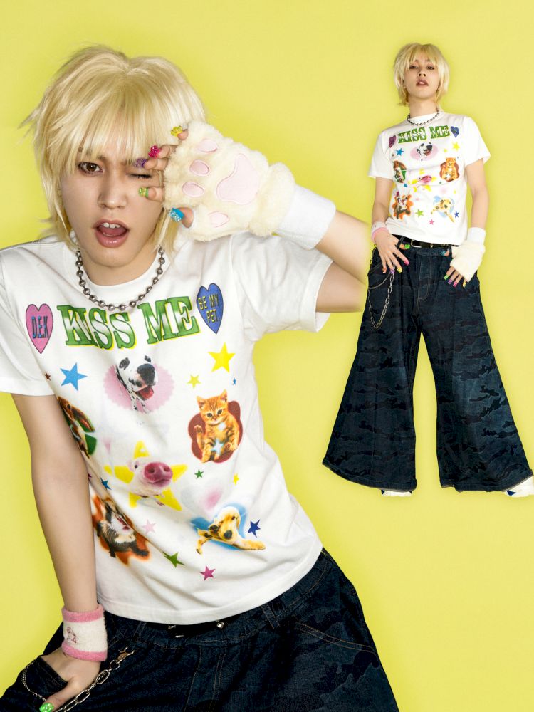 Positive shoulder thin T-shirt【s0000012458】