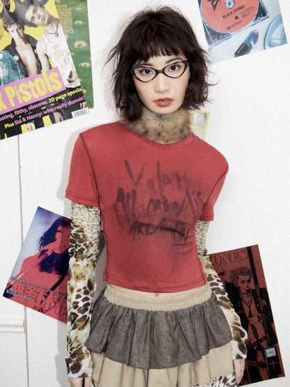 Fake two pieces long-sleeved T-shirt【s0000012274】