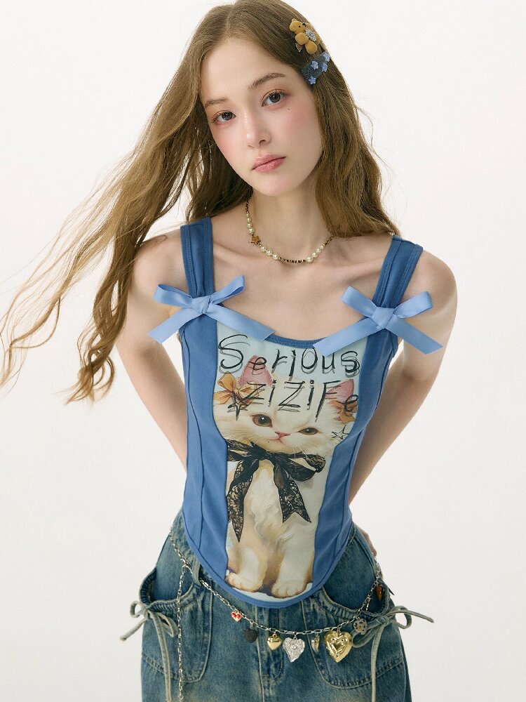 Elegant Bow Strap Slim Camisole【s0000017160】