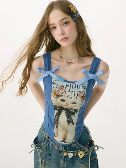 Elegant Bow Strap Slim Camisole【s0000017160】